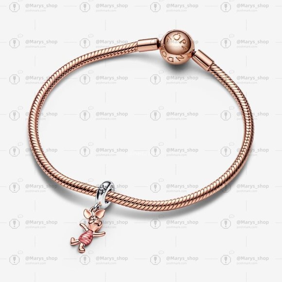 Pandora Disney Winnie the Pooh Piglet Dangle Charm - Picture 3 of 5